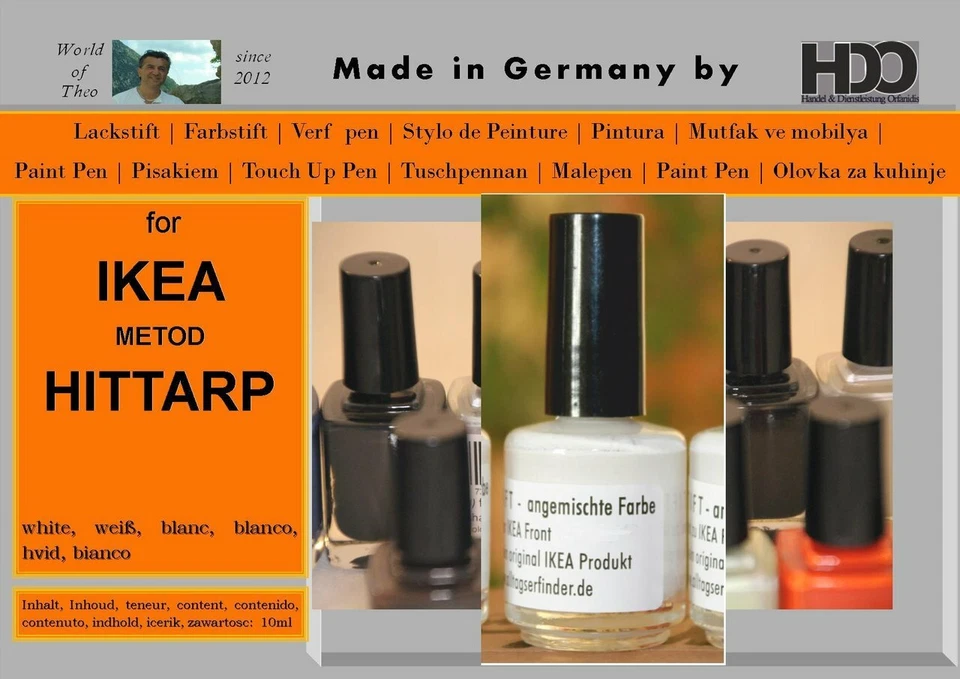 Lackstift, Farbstift für IKEA HITTARP weiß - Bild 1 von 1