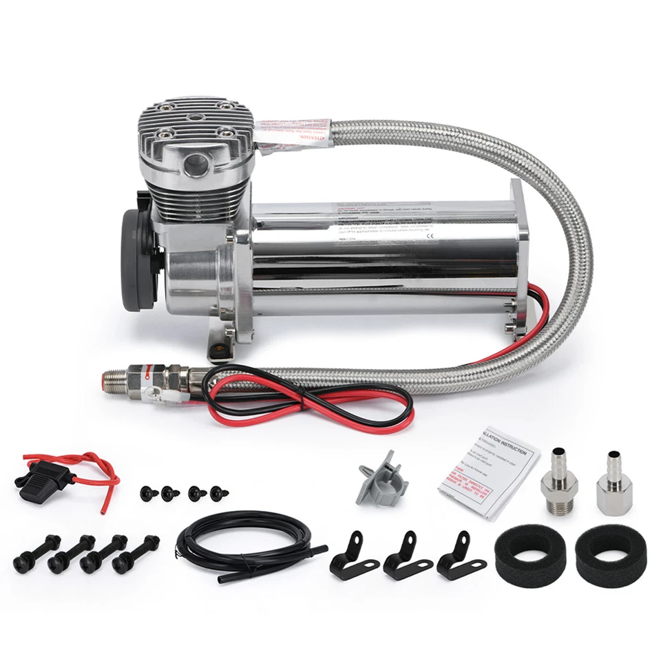 Compresor de suspensión de bolsa de aire de control de 200 PSI para auto/motor 3/8 NPT DC 12V 480c Foto 1 de 4