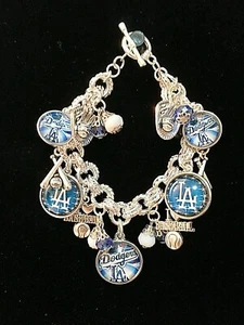 LA Dodgers Custom Charm Bracelets #1 PRICE CUT/ GET THEM WHILE THEY LAST. - Picture 1 of 5