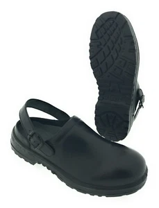 Trucker Clogs Leder LKW Arbeitsschuhe Sicherheitsschuhe Stahlkappe schwarz 39-48 - Bild 1 von 10