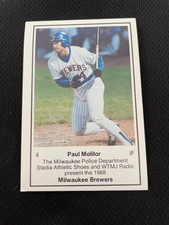 PAUL MOLITOR MILWAUKEE POLICE ODD BALL BREWERS 1988 BASEBALL CARD