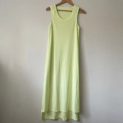 Maxi Vestido Lululemon All Yours Tank Para Mujer Talla 8 Verde Neón Crujiente Sin Mangas Foto 1 de 4