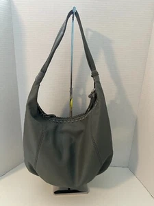 THE SAK Bolso de Hombro Hobo Grande de Cuero Bolso de Mano de Madera de Helecho Azul Polvoriento - Imagen 1 de 9