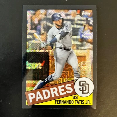 2020 Topps Chrome '85 Silver Pack Black Refractor Fernando Tatis Jr /199 Padres - Image 1 of 2