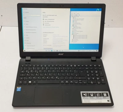 Acer Aspire E15 Start 256GB SSD 8GB Notebook Laptop Win. 10 15.6" DVD HDMI - Bild 1 von 4