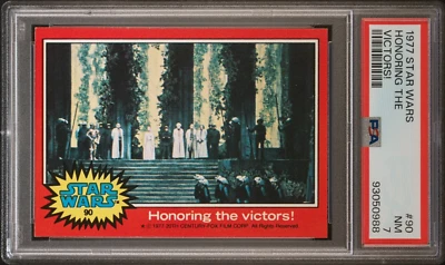 PSA 7 1977 Topps Star Wars #90 Honoring the Victors! Pop27 - Image 1 of 2