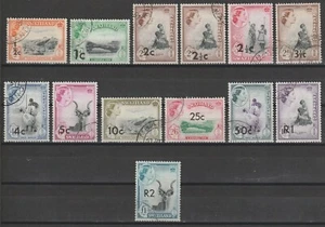 SWAZILAND 1961 SG 65/77a USATO - Foto 1 di 1