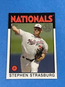 2021 Topps Series 1 Stephen Strasburg 1986 35th Anniversary #86B-84 Nationals (W