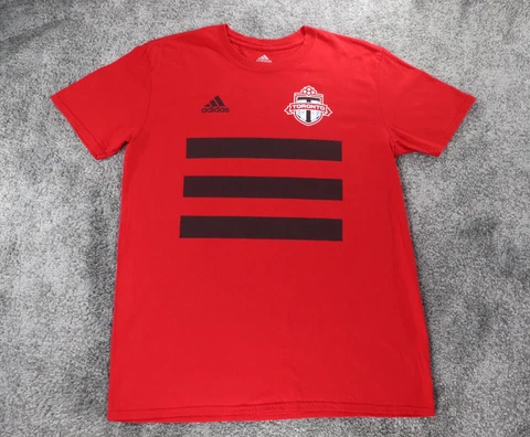 Adidas Shirt Adult Large Toronto FC Football Soccer MLS Club Red Canada Cover