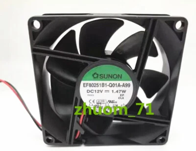 1PC SUNON 8025 EF80251B1-Q01A-A99 12V 1.47W silentr cooling fan - Image 1 of 3
