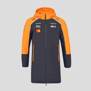 McLaren Racing F1 Official Team 2025 Longline Padded Jacket Unisex - Anthracite - Picture 1 of 7
