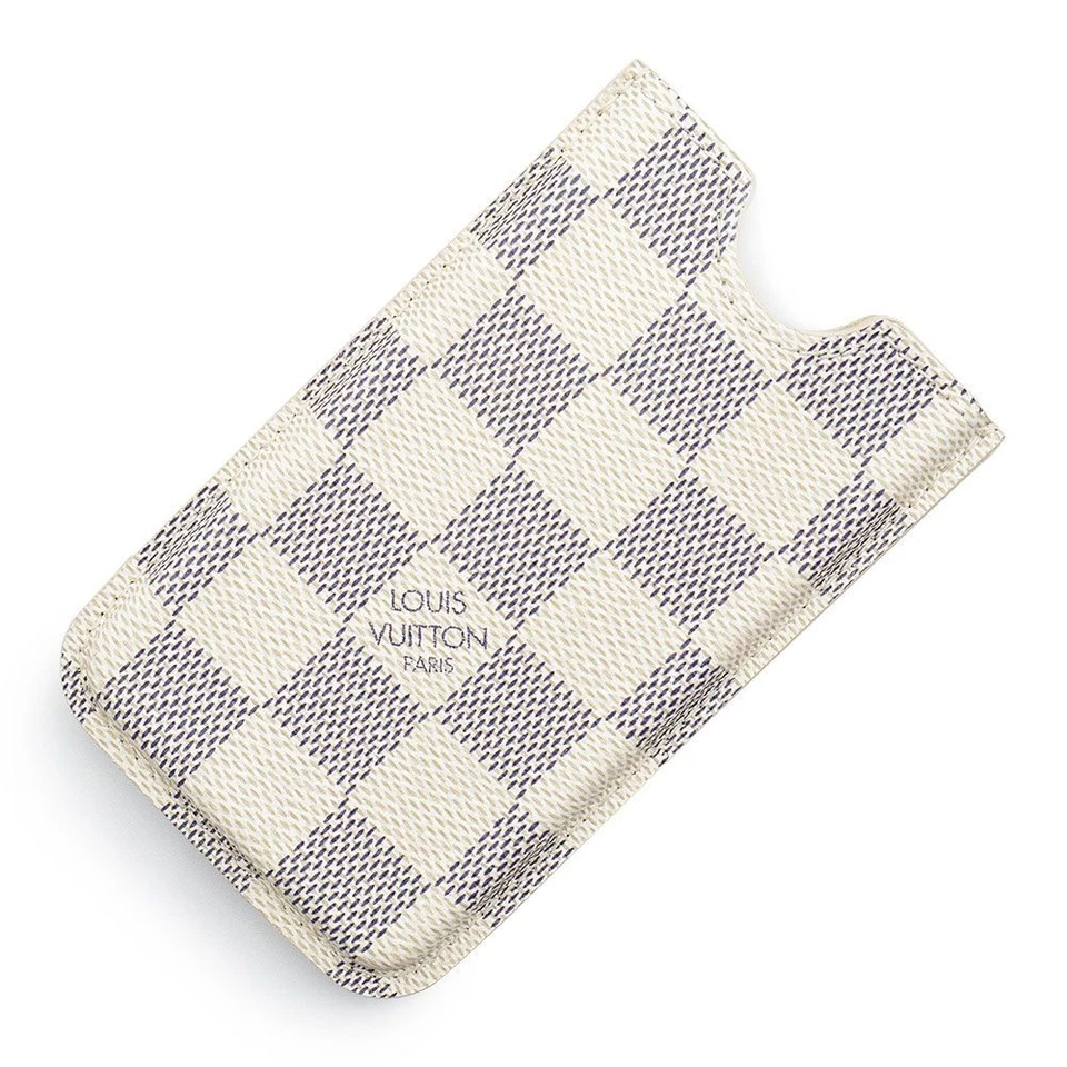 路易威登 Etui iPhone 4 硬质保护壳 Damier Azur 白色 N63001 带盒 — 第 1/4 张图片