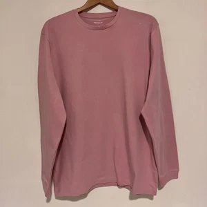 J.CREW Heritage Relaxed Fit Tee Salmon L/S T-shirt - Men's Size L (Lage) NWT - Picture 1 of 7