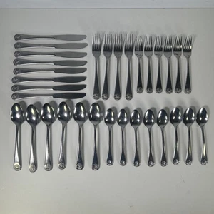 32 Pieces The Cellar Shell Tip Stainless Steel Japan Flatware Vintage Rare - Picture 1 of 16
