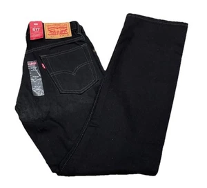LEVI STRAUSS Men’s 517 Classic Bootcut 100% Cotton Denim Jean - 29x32 Black - Picture 1 of 8