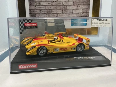 1/32 CARRERA EVOLUTION SLOT CAR PORSHE RS SPYDER Nº 7 ALMA 2006 Foto 1 de 4