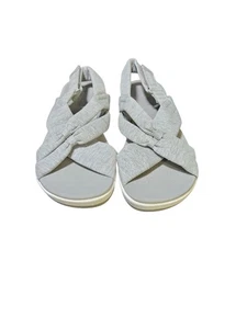 CLARKS ArRla Belle SANDALIAS CUÑA GRIS COJÍN SUAVE TALLA 7 - Imagen 1 de 4