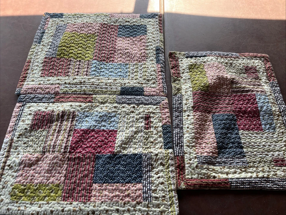 "De colección 3 fundas de almohada 29x23"" edredón retazos algodón/poliéster"  Foto 1 de 4