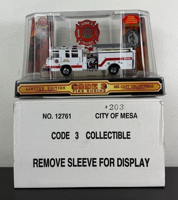 NIB Code 3 Pierce City of Mesa Fire Department E206 - #12761 - 1:64 Scale - Image 1 of 4