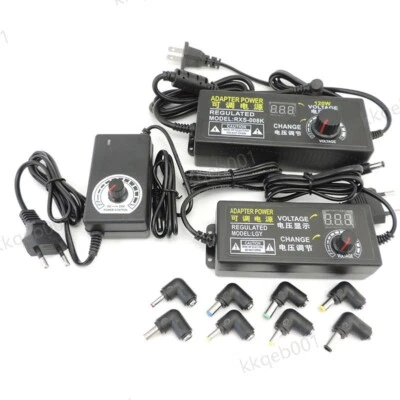 Universal 220V To 12V 3V 5V 6V 9V 15V 24V dc Adapter Adjustable Power 24W 72W - Image 1 of 4
