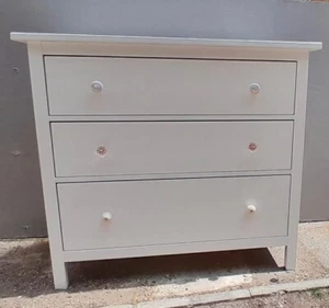 IKEA HEMNES Chest of Drawers – White, 3-Draws – Stylish Storage, Minor Wear - Picture 1 of 6