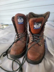 Nuevas Botas Georgia Hombre Eagle Light, Russet Wildwood Cordones Talla 9 - Imagen 1 de 5