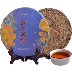 Chinese Fengqing Golden Buds Honey Flavor Dian Hong Dianhong Cake Black Tea 357g - Picture 1 of 4
