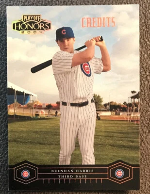 Brendan Harris 2004 Playoff Honors Credits Bronze  #44 #96/100 - Image 1 of 2