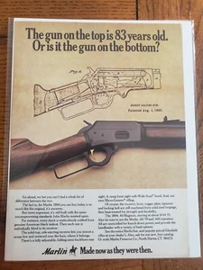 VINTAGE MARLIN 1894 GUN PAPER AD AMERICAN RIFLEMAN MAGAZINE FIREARM SHOOTING - Picture 1 of 1