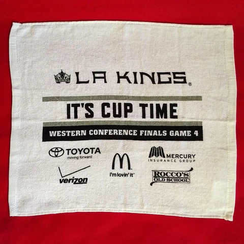 LA Kings Rally Towel IT'S CUP TIME 🏒 Western Conference Finals 2012 Game 4 PHX Cover