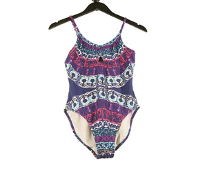 Cleobella Girl Blue Turquoise One Piece Bathing Suit Girls XL Extra Large Tribal - Picture 1 of 18