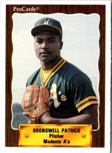 1990 CMC Bronswell Patrick #666 Modesto A's Baseball Card