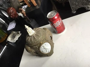 RARE-AUTHENTIC -GERMAN BISQUE \CERAMIC-TOBACCO HUMIDOR Super-cool PIECE!!! - Picture 1 of 13