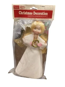 1950S Christmas Angel Tree Topper Decoration Sealed Sears Robuck Co. Chicago - Picture 1 of 6