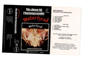 MOTORHEAD No Sleep Til Hammersmith AUSSIE CASSETTE LP 80s HARD ROCK - Picture 1 of 2