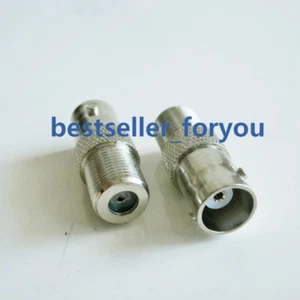 1X BNC Female Jack to F type Female Jack Straight TV PAL RF Adapter Connector - Picture 1 of 7