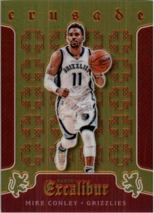 2015-16 Panini Excalibur Crusade Red Basketball Card #47 Mike Conley /149