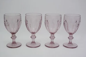 4 copas de té helado Libbey Pink Plum Duratuff Gibraltar vintage GRANDES 16 oz - Imagen 1 de 3