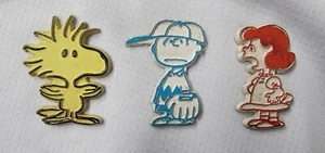 Vintage Rival Peanuts Magnets Charlie Brown LUCY Woodstock - Picture 1 of 3