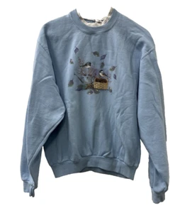 Sudadera vintage Grandma Jerzees pájaros gorriones pequeños para mujer - Imagen 1 de 9
