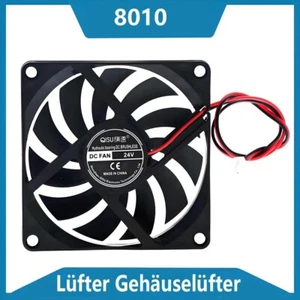 8010 Lüfter Gehäuselüfter DC 5V-24V Für PC Computer Kühlkörper Bürstenlos Leise - Bild 1 von 6