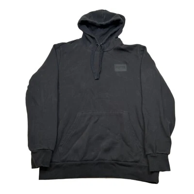 Puma Hoodie Pullover Sweatshirt Mens Medium Black Drawstring Casual - Image 1 of 4