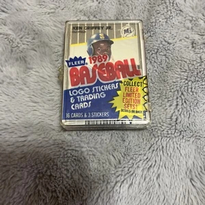 1989 Fleer Baseball versiegelt Fat Pack mit Ken Griffey Jr.! Original Acrylkoffer! - Bild 1 von 5