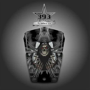 POLARIS RZR 1000 RZR 900S / TRAIL 2014-2015 HOOD GRAPHICS WRAP UNLEASHED GREY - Picture 1 of 1