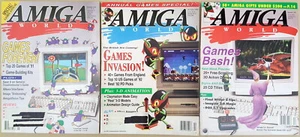 (3) Amiga World Magazines ©1991 1992 1994 Games Issues for Commodore Amiga - Picture 1 of 10