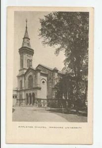 Postal Appleton Chapel Universidad de Harvard Cambridge Massachusetts Vintage MA - Imagen 1 de 2