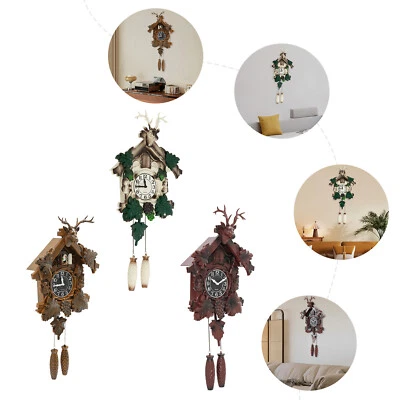 Retro deer head wall clock without dry battery,Wall Clock,Retro Large Wall Clock - Image 1 of 4