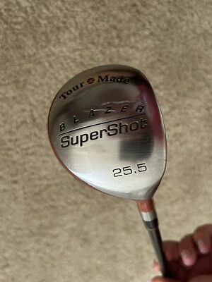 Taylor Made Blazer Supershot 25.5 Wood Bubble Stiff Shaft Need New Grip RH - Image 1 of 4