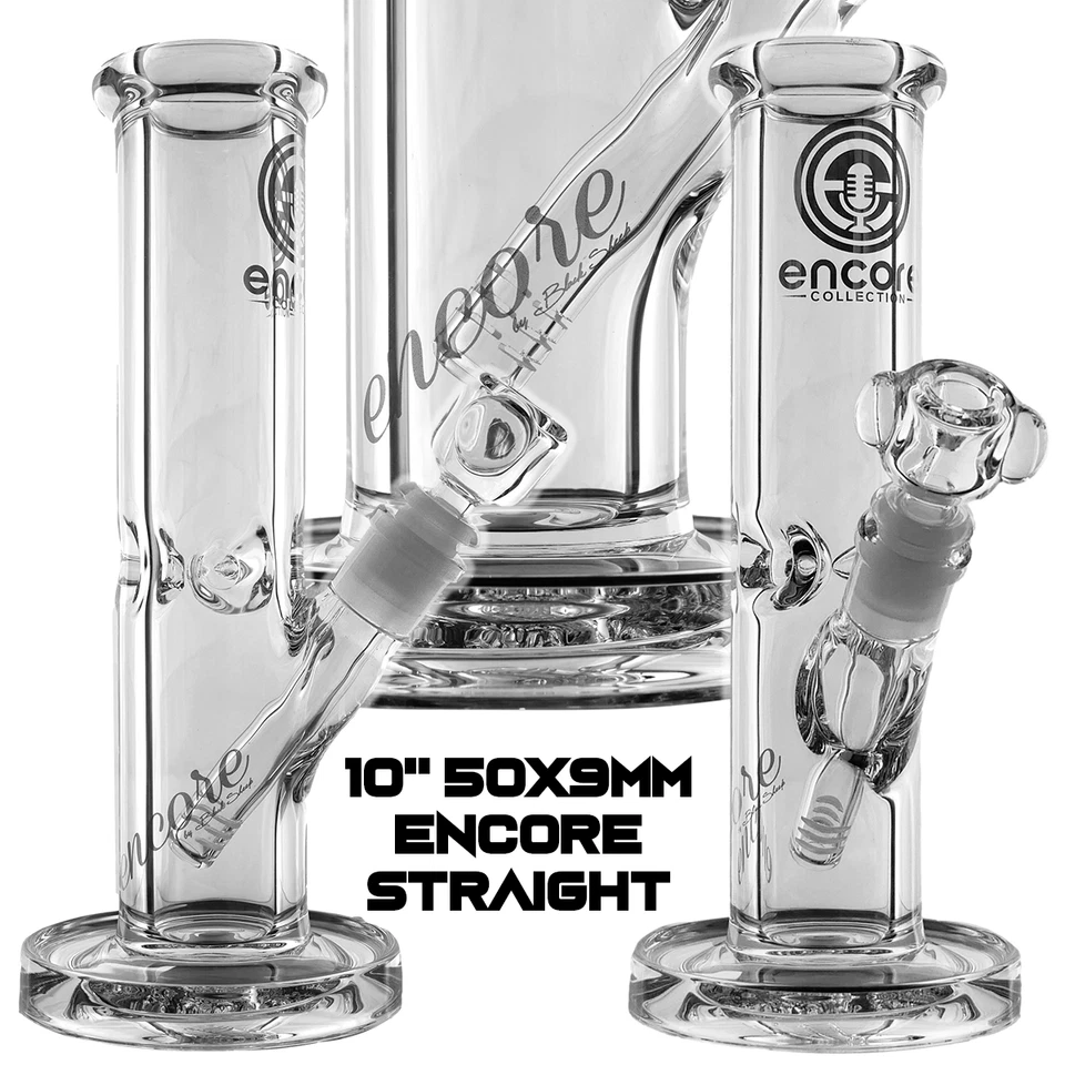 10" Super Heavy Thick Clear 50MM X 9MM Bong Pounder Beaker Hookah Water Pipe - Image 1 of 2