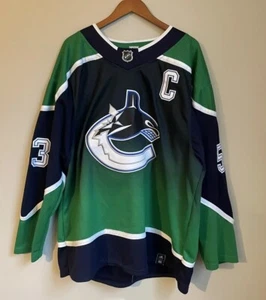 Vancouver Canucks Bo Horvat 53 Reverse Retro 1.0 NHL Hockey Jersey - Size 52 L - Picture 1 of 6